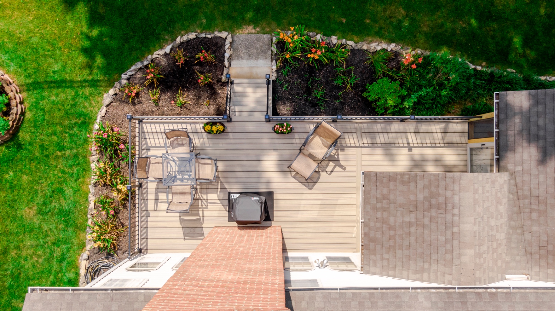 Composite deck aerial view — Old Wood Ct, Lexington, KY